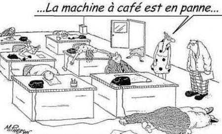 Machine à café en panne