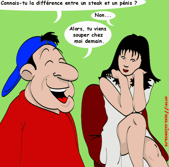 Quelle est la différence entre un steak et un pénis ?