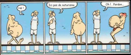 Pas de naturisme ici !!